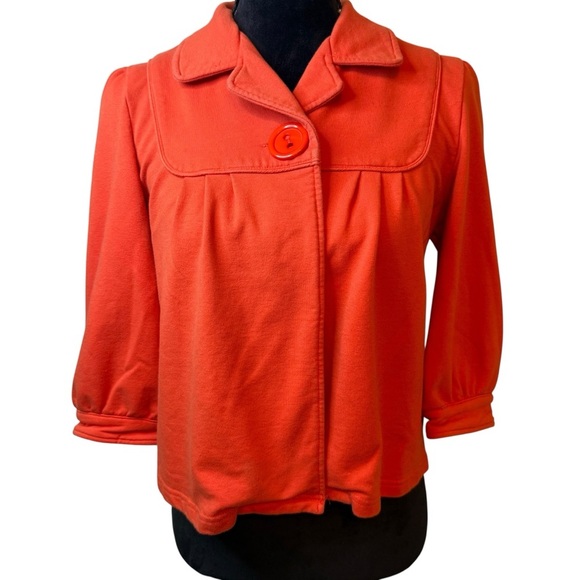 Sanctuary | Y2K Cropped Single Button Peacoat | Cotton Spandex Blend | Sz L - Picture 1 of 8